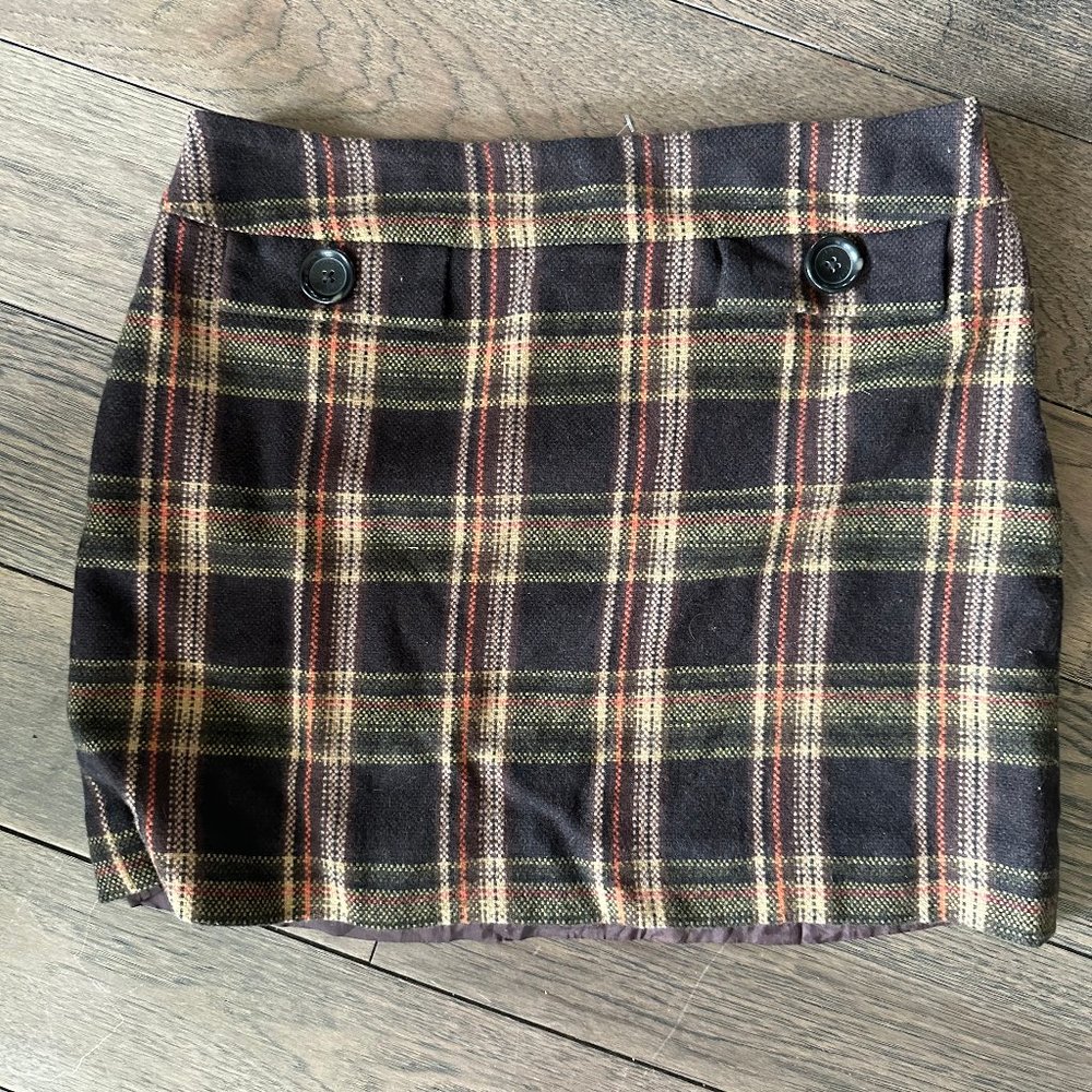 Michael Kors Tweed Mini Skirt (Wool, Lined)